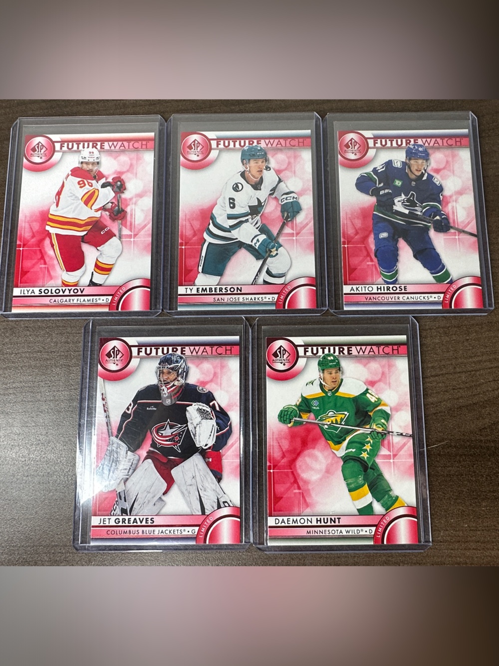 Hockey Trading Card Lot - Future Watch Pink Accents